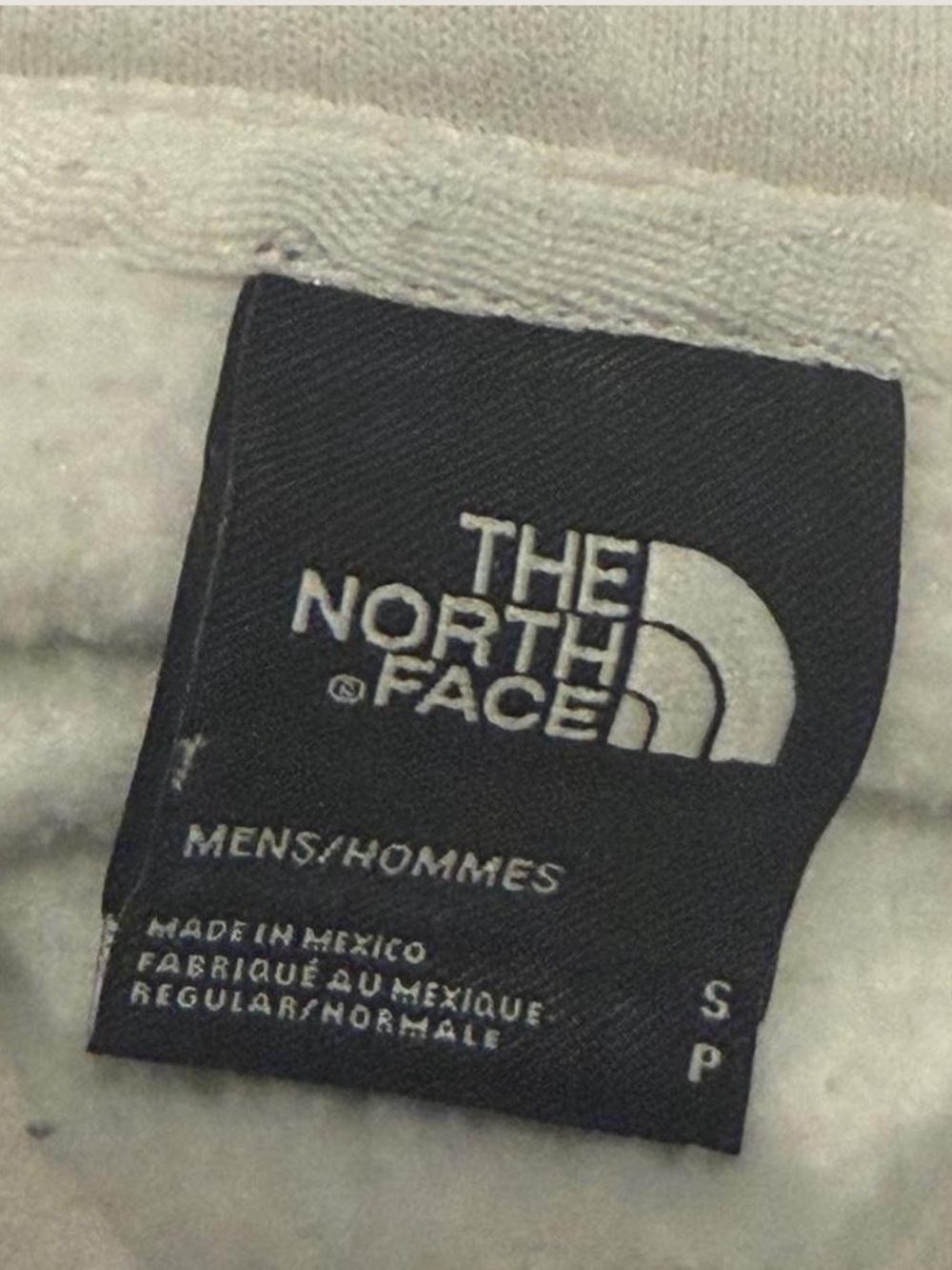 The North Face Cream Pullover Hoodie with Black Chest Logo - Picture 4 of 6